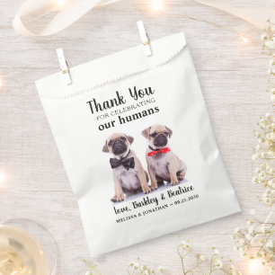 Danke Custom Foto Hund Leckerei Haustier Hochzeit Geschenktütchen