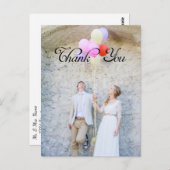 Danke, Custom Foto Postkarte (Vorne/Hinten)