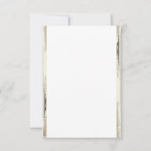 "Danke" Custom Foto Wedding Card Dankeskarte (Rückseite)