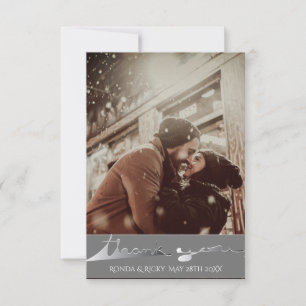 "Danke" Custom Foto Wedding Card Dankeskarte
