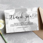 Danke, Custom Wedding Foto Dankeskarte