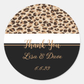 Danke, Custom Wedding Stickers (Vorderseite)