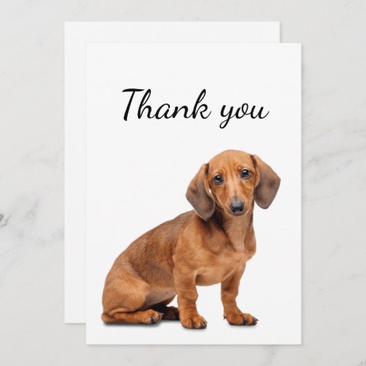 Danke Dackel Hund Tier Tier (Vorne/Hinten)