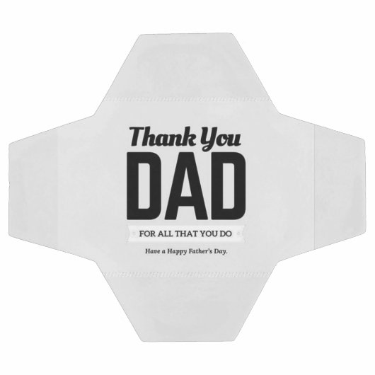 Danke, Dad Nachricht Fußball (Flach)