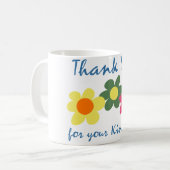 Danke, Daisies Tasse (Vorderseite Links)