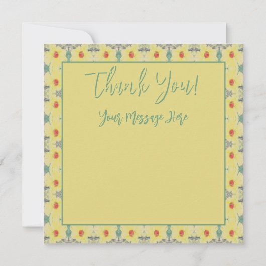 Danke Daisy Karte (Rückseite)