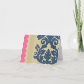 Danke, Damask Dankeskarte (Vorderseite)