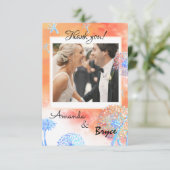 Danke Dandelion und Aquarellwolken (Stehend Vorderseite)