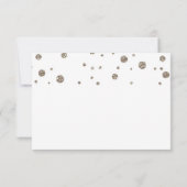 DANKE DANK Card Gold & Glitzer Print Einladung (Rückseite)