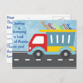 DANKE DANK DIR Postkarte (personalisieren) (Vorne/Hinten)