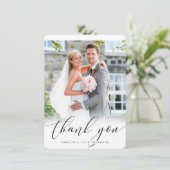 DANKE DANK IHNEN Foto elegante Kalligraphie (Stehend Vorderseite)