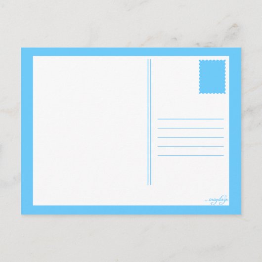 DANKE DANK POSTKARTE (Rückseite)