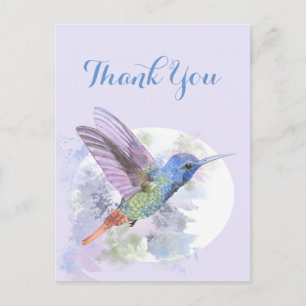 Danke Dank Wasserfarbe Kolibri Vogel Postkarte