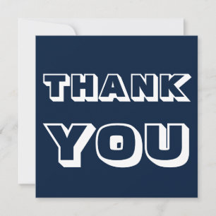 Danke, danke, blau, navy karte