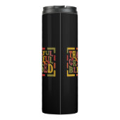 Danke, danke, dankbar, gesegnet Design Thermosbecher (Rückseite)