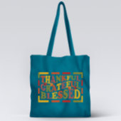 Danke, danke, dankbar, gesegnet Design Tragetasche
