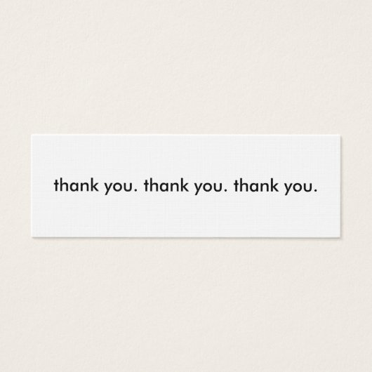 Danke. Danke. Danke. Danke. (Vorderseite)