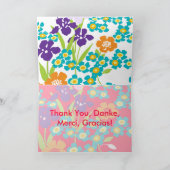 Danke, Danke, Danke, Merci, Gracias-Karte Dankeskarte (Innenseite)