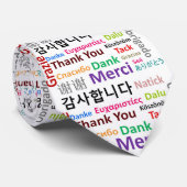 Danke, Danke, Danke, Merci Krawatte (Gerollt)