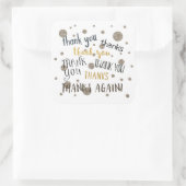 DANKE, DANKE Gastgeschenk Glitzer Glam Sticker (Tasche)