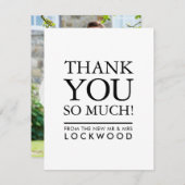 DANKE DANKEN SIE Foto einfache fett formatierte St (Vorne/Hinten)