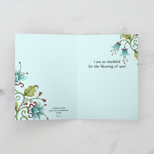 Danke - Dankeschön Karte (Innenseite)