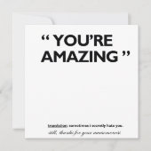 Danke! Dankeskarte (Vorderseite)