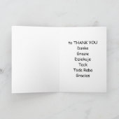 ***Danke*** Dankeskarte (Innenseite)