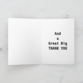 ***Danke*** Dankeskarte (Innenseite)