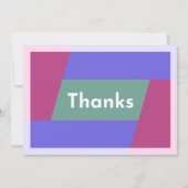 "Danke" Dankeskarte (Vorderseite)