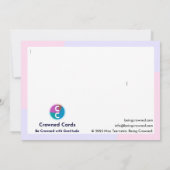 "Danke" Dankeskarte (Rückseite)