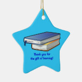 Danke das Geschenk des Lehrers Keramikornament (Rechts)
