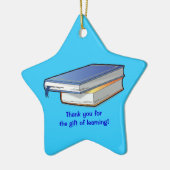 Danke das Geschenk des Lehrers Keramikornament (Links)