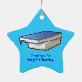 Danke das Geschenk des Lehrers Keramikornament (Hinten)