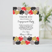 Danke das Verlobungs-Party, das Vegas-Kasino Einladung (Stehend Vorderseite)