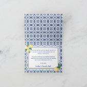 Danke, dass das Brautparty der Kartenlemonen zusam Dankeskarte (Innenseite)