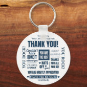 Danke, dass die Männer geehrt haben Schlüsselanhänger (Vorderseite)