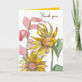 Danke, dass du an mich Sonnenblumen glaubst Karte (Vorderseite)