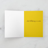 Danke, dass du an mich Sonnenblumen glaubst Karte (Innenseite)