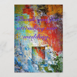 Danke, dass du an unserer Hochzeit teilgenommen ha Einladung