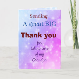 Danke, dass du auf meine Opa-Karte aufgepasst hast Dankeskarte
