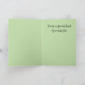 "Danke, dass du bist!" Karte (Innenseite)