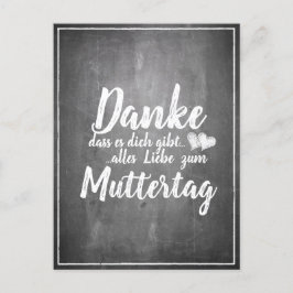Danke, dass du bist! Muttertagskappe Feiertagspostkarte
