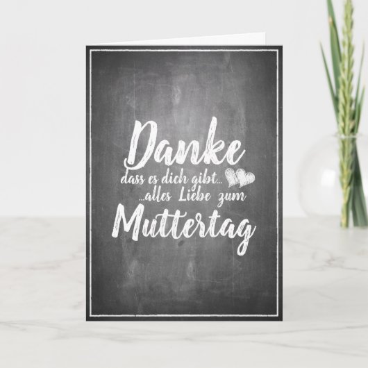 Danke, dass du bist! Muttertagskappe Karte (Vorderseite)