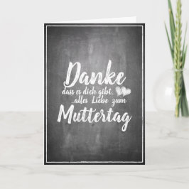 Danke, dass du bist! Muttertagskappe Karte