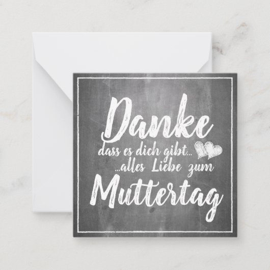 Danke, dass du bist! Muttertagskappe Mitteilungskarte (Vorderseite)