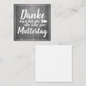 Danke, dass du bist! Muttertagskappe Mitteilungskarte (Vorne/Hinten)
