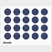 Danke, dass du blaue Nautic Wedding Stickers (Blatt)