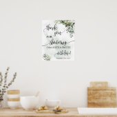 Danke, dass du Braut duschst, um eukalyptus zu sei Poster (Küche)