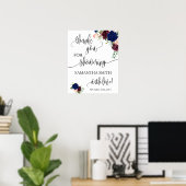 Danke, dass du Braut duschst, um mariner Blumenkoh Poster (Heimbüro)